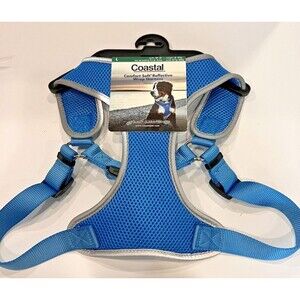 Coastal Pet Comfort Soft Wrap Adjustable Dog Harness BLUE Size LARGE NWT